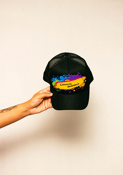 Casquette d'expérience de carnaval de couleur